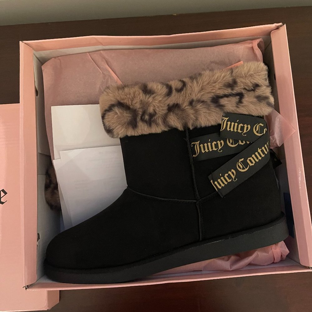 Juicy Couture BLK/LEOPARD SIZE 10M